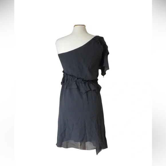 🆕🔖 Diesel ✨ Drakula 100% Silk One Shoulder Asymmetrical Dress ✨ Size L ✨NWT! - Picture 3 of 17